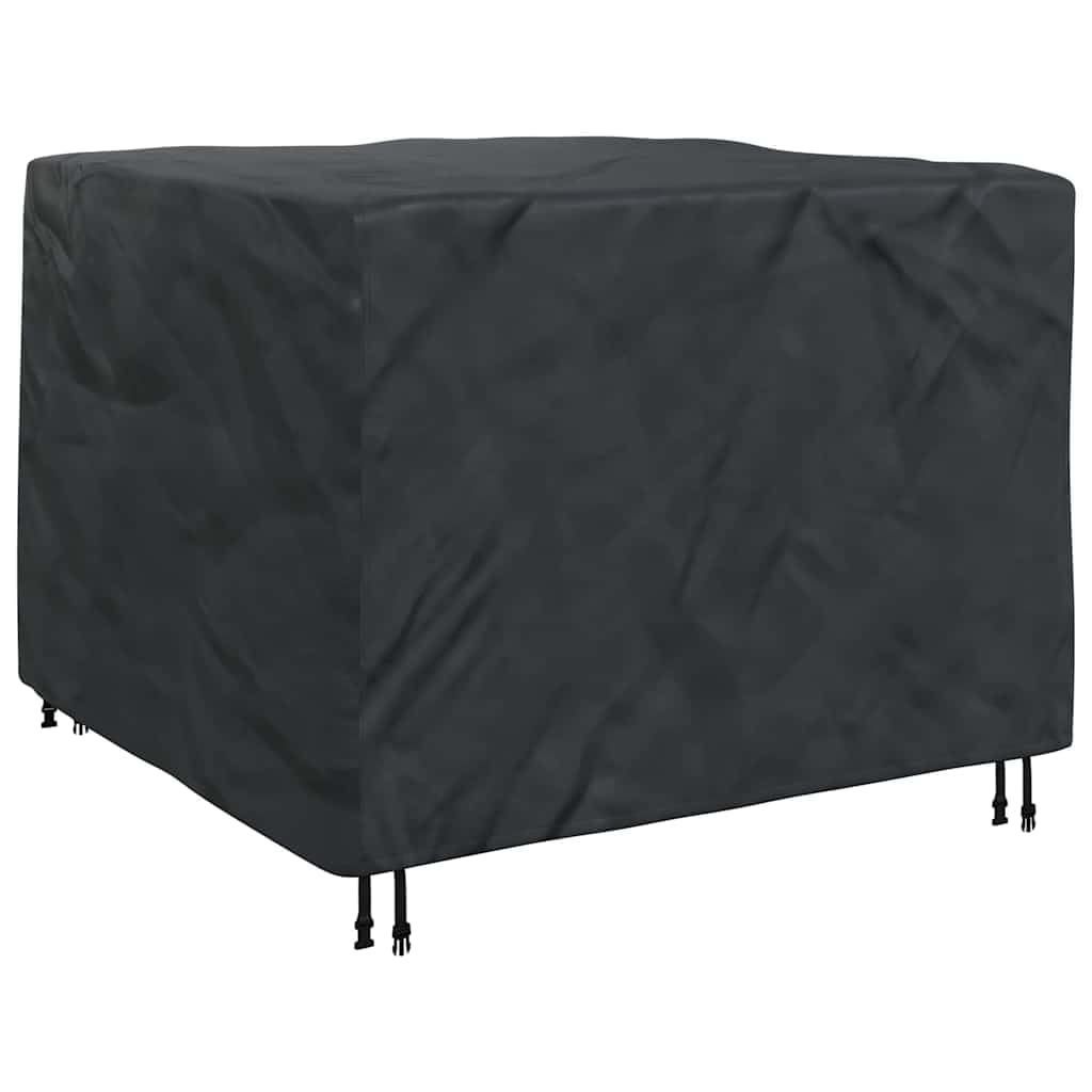 Möbelhülle wasserdicht 125x125x74 cm, 420D Oxford-Gewebe, schwarze Abdeckung für Innen und Außen, strapazierfähiger Stoff schützt Möbel vor Wind und Wetter, pflegeleicht