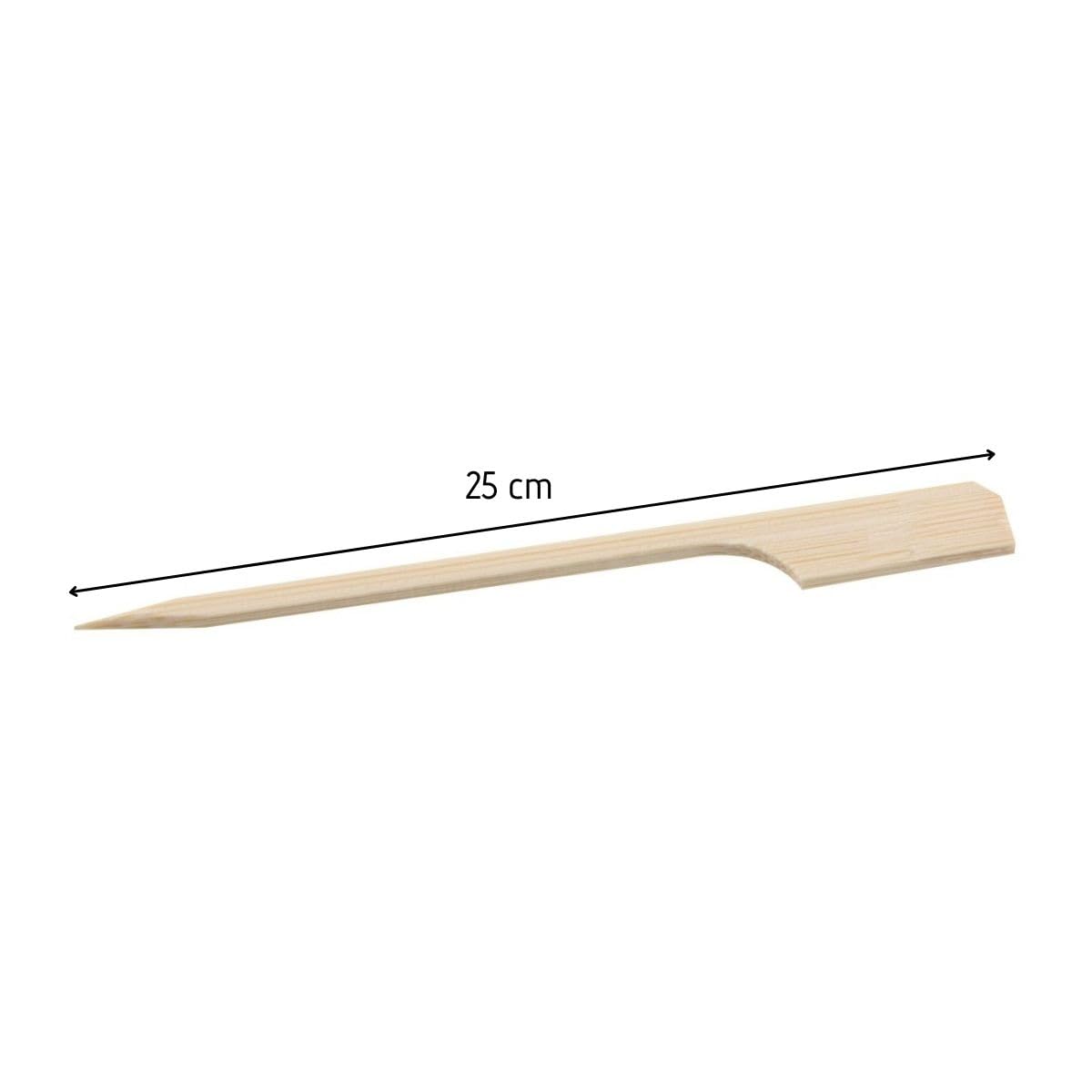 Fackelmann 50866 Lot de 50 Pics à Brochettes en Bois 25 cm, Piques à Brochettes, Pics Apéro, Bâtonnets, Bambou