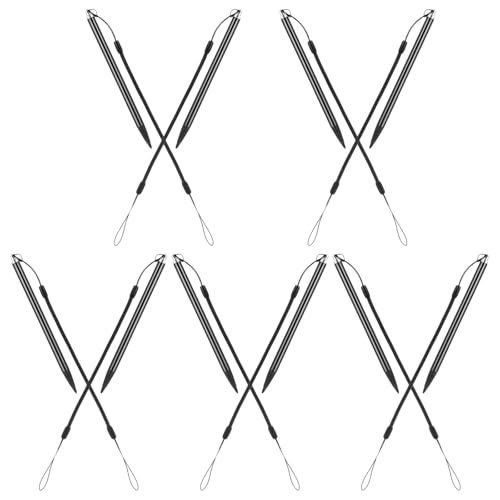 Lápiz táctil resistivo pack de 10 punteros con cuerda antipérdida para pantallas táctiles