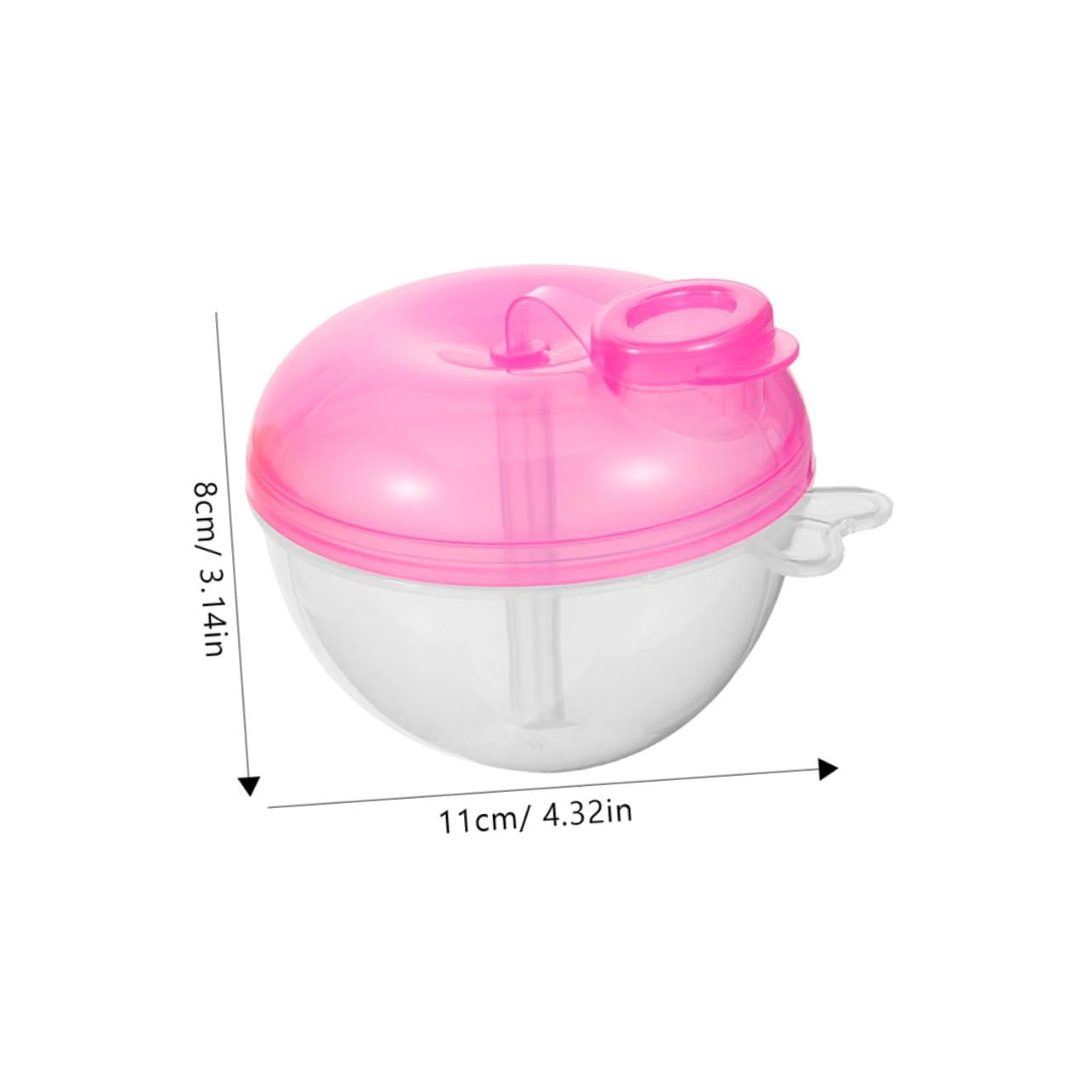 Milisten 4Pcs Portable Formula Dispenser with Three Compartments for Milk Powder Snacks Travel Essentials for Boy Girl and Easy to Clean Durable Design