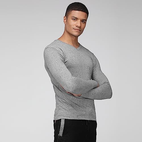 Image of sporto Men's Fast Dry Micro Fiber Solid Regular T-Shirt Half Sleeve|Charcoal