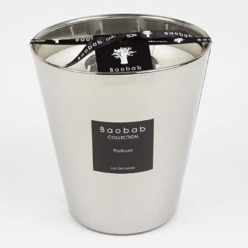 Baobab MAX16PLA Platinum Candle, 16 x 10 x 16 cm Wax Candle