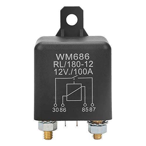 Akozon Przekaźnik WM686 100A Normalny otwarty przekaźnik rozrusznika do sterowania akumulatorem ON/OFF RL/180 DC 12V