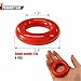 asdmm 4 Pack Golf Club Swing Weight Rings, Weighted Golf Donut Improve Tempo, Strength, & Warm-Up - Golf Training Aid for Men & Women (4, Red)
