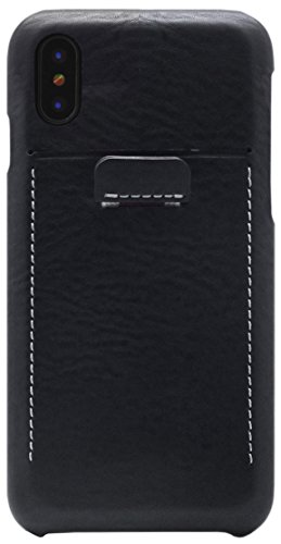 SLG Design iPhone XS/X ケース 本革 Minerva Box Leather Back Case ブラック(ミネルバボックスレザーバックケース)アイフォン カバー レザー 5.8インチ【日本正規代理店品】 SD10519i8