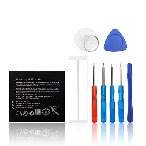 SwarKing Batería de repuesto compatible con Nokia Lumia 535 830 BL L4A BLL4A con kit de herramientas