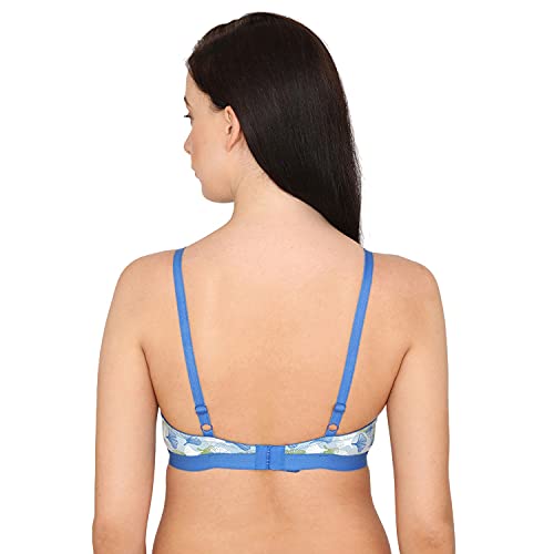 Image of Zivame Women's Cotton Non-Padded Wire Free T-Shirt, Push-Up Bra