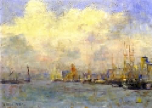 Peinture pour la décoration de la chambre avec le tableau de Londres 60x90cm