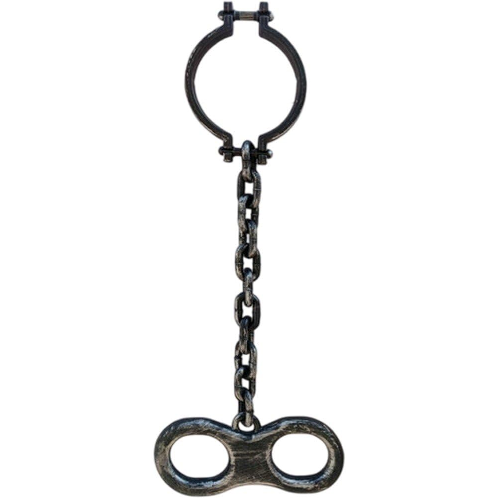 Uzztfa Halloween Chains Props Prison Human Upper Body Shackle Handcuffs for Halloween Costume Party Haunted Trick Props Accessories