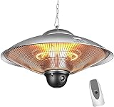 Terrasverwarming 2200 W Elektrische Infrarood Parasolverwarming 2 Vermogensstanden Stille Verwarming Voor Binnenbalkon Buiten versieren