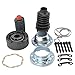 Front Drive Shaft CV Joint Rebuild 2 Piece Kit Set for 1999-2004 Jeep Grand Cherokee with Quadra-Drive 4WD / 2002-2007 Jeep Liberty