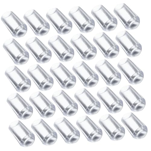 Cabilock 100Pcs End Caps for Hangers Wire Protectors Thread End Tips for Organizing Tools Displaying Artwork Kitchen Utensils Covers