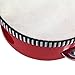 4 Inch Tambourine Red Wooden Handheld Musical Educational Gift Rhythm Percussion Instrument for Party