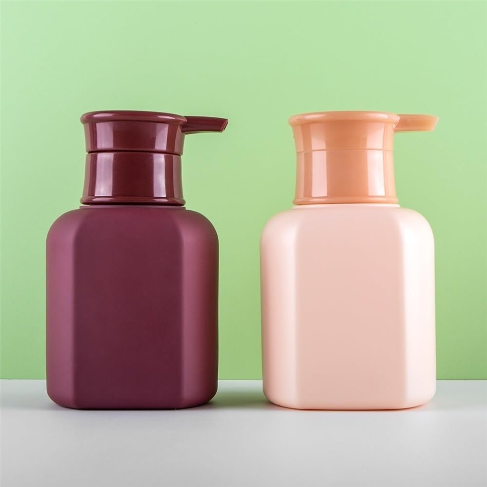 Distributeur de Douche, Distributeur de Savon Bleu-Vert, Flacon de Lotion carré, Pompe en Plastique, pour la Maison, l'hôtel ou la Salle de Bain, Distributeur 300 ml/500 ML (Grand Format)