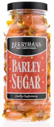Original Barley Sugar Retro Boiled Sweets Gift Jar by Berrymans Sweet Shop - Classic Sweets Traditional Taste.