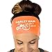Produktbild BOLAWOO-77 Damen Lässig Brief Sport Yoga Gym Stretch Stirnband Haarband Einfache Freizeit Breitkrempig Stirnband (Color : Orange, Size : One Size)
