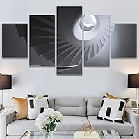 SIGNWIN 5 Panel Canvas Wall Art Solid Structures for Home Decorations Ready to Hang - 60