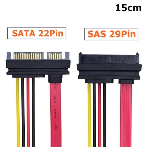 Cable Extensión SAS a SATA SFF-8482 0.3m miniatura 3