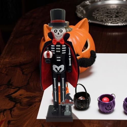 Casse-noisette en bois et squelette vampire, cadeau de fête unique - 4