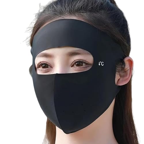 Image of DEAD EYE Full Face Mask for Bike Riding - Black Unisex Rider Mask | Stretchable, Breathable Helmet Face Cover | Dust, Sun Protection Balaclava | Outdoor Sports & Travel Face Shield