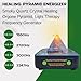 Smoky Quartz Healing Orgone Pyramid Frequency Energizer with Light Therapy MP-EHE.