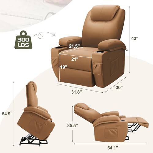 Sillón Plegable de Cuero con Calor y Masaje miniatura 2