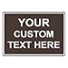 ComplianceSigns.com Brown Custom Sign with Your Text Printed in White, 14 x 10 inch Aluminum, Made in USA