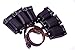 WARCRAFT EXPORTS WWII German K98 Triple Ammo Leather Pouch Set (Repro) - (Free K98 Sling) (Black)