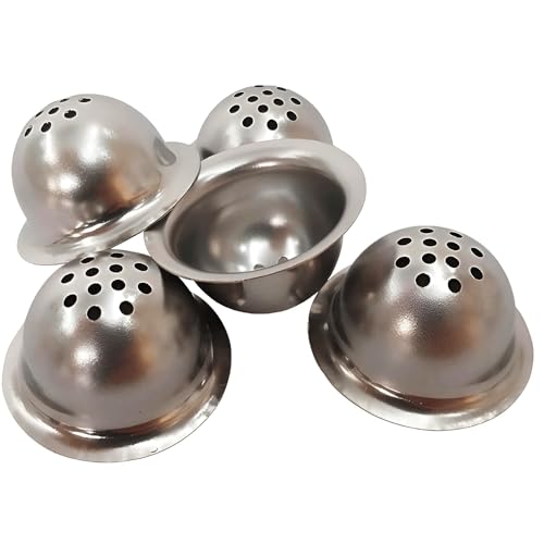 Pipe Bowl Stainless Steel Metal Screen Replacement Bowl (5pack)