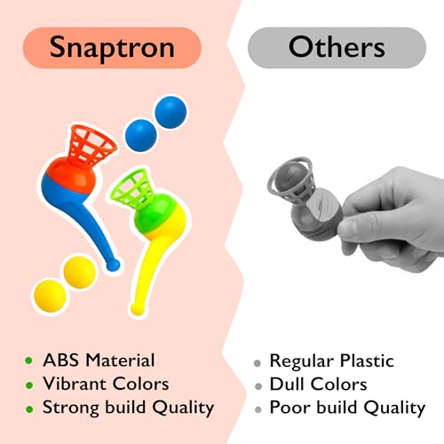 Image of SNAPTRON Return Gifts for Kids, 6Pcs Magic Blow Pipe & 12Pcs Floating Ball Birthday Return Gift for Kids Creative Magic Blowing Ball Toy Party Game for Kid & Adults