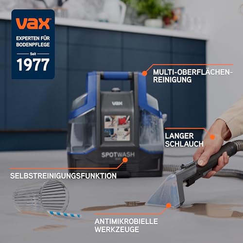 Vax SpotWash Duo Fleckenreiniger – Teppich- und Polsterreiniger Gerät mit Haustier-Aufsatz, Zubehör für die tägliche Reinigung… – Ansicht 2