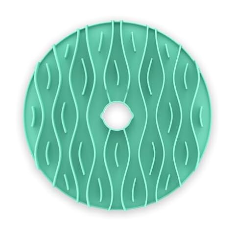 Puzzle Feeder Slow Feeder Dog Bowls, Slow Feeder Insert to Slow Down Eating for Large, Medium and Small Dogs, 6 Cup 9.8 Inch Green Cover