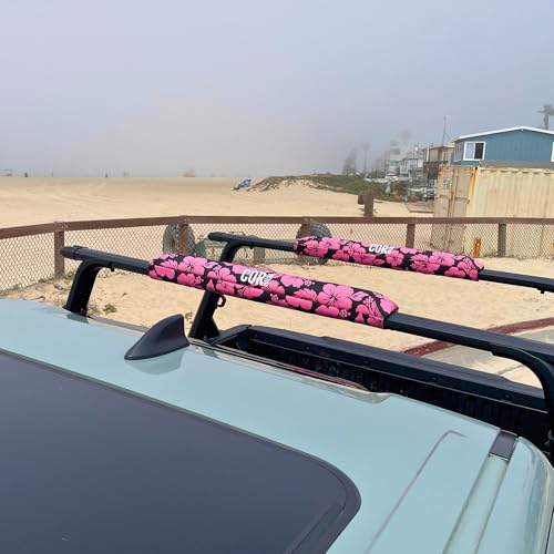 Image of COR Surf Aero Car Roof Rack Pads for Surfboard, Kayak, SUP, Snowboard, Surfboard, Paddleboard and Canoe for Large and Flat Style Aero Bars