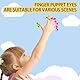 Felly 100PCS Augen Finger Spielzeug, Farbe Eye Ring Fingerpuppen Haben Spielen für Kinder, Pädagogisches Fingerspielzeug, Glubschaugen Parteibevorzugung, Party Taschen für Kindergeburtstags Halloween