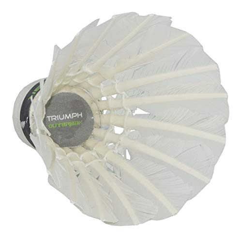 Image of TRIUMPH Badminton Racket, Badminton Shuttle Cock, Badminton Racquet Triumph Passion 1 Pc with 10 Pc Triumph Outbreak Feather Shuttlecock & Full Racket Cover