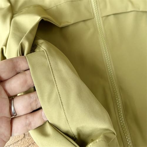 Toddler Hooded Raincoat Zip Solid Lightweight Mesh Lined Outerwear Kids Loose Windproof Coat with Pocket4