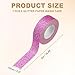 PATIKIL 1 Roll Glitter Paper Washi Tape, Washi Decorative Tape for Crafts, Purple