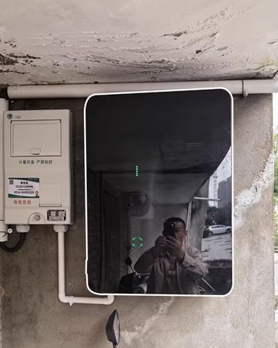 Elitix Wallbox Borne de Recharge Murale Étanche pour Véhicules Électriques, Support de Câble de Recharge Tesla pour Garage, Cache-Colonne pour Borne de Recharge pour Véhicules(H-60cm/23.6in)