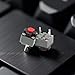 5 Pcs Mute Button 6x6x7.3mm Square Switch Silent Switch Button Micro 10 Million Mouse Micro Industrial Switches(Gray, Black, Red)