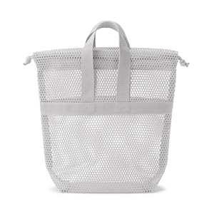 無印良品 立体メッシュ持ち手付き巾着 グレー S 約23×8×23cm 15931682" 