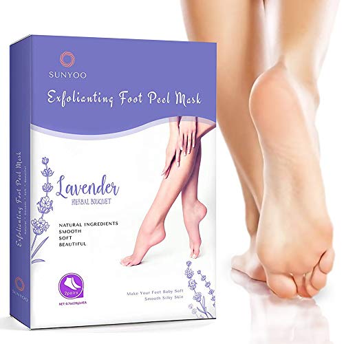 Foot Peel Mask - 2 Pack - Exfoliating Foot Mask for Men & Women-For Cracked Heels, Dead Skin & Calluses - Removes & Repairs Rough Heels, Dry Toe Skin - Exfoliating Peeling Natural Treatment