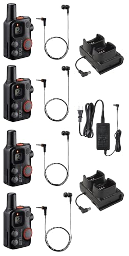 【おまけ付】トランシーバーインカム 4台 セット トランシーバー4台セット 中継器対応 特定小電力トランシーバー