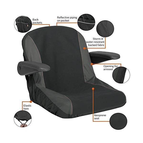 Classic Accessories Lawn Tractor Neoprene Seat Cover, Small – Bild 4