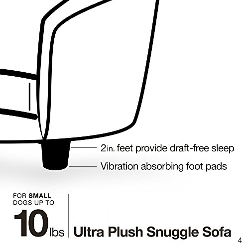 Enchanted Home Pet Ultra Plush Snuggle Bed, 26.5 by 16 by 16-Inch, Black Basket - Thumbnail 6