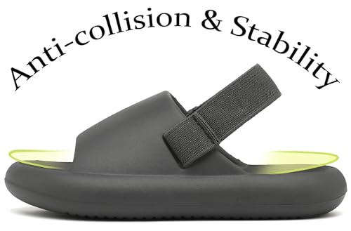 Inminpin Toddler Boys Girls Slides Sandals Comfort Beach Pool Shower Slippers With Elastic Back Strap thumb #1
