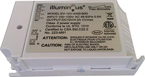 12V 48W Dimmable LED Driver Transformer ETL Approved