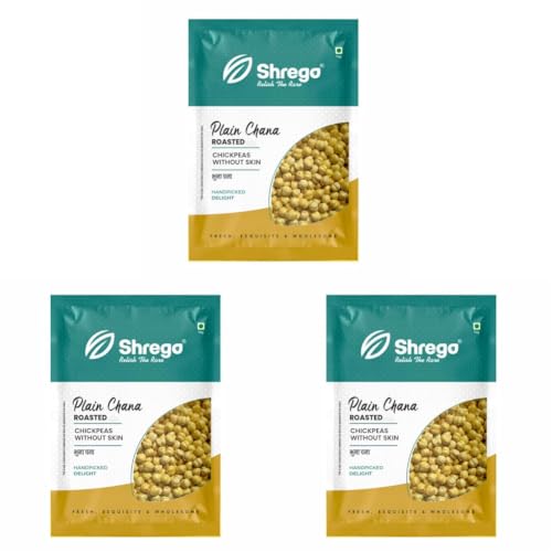 Image of Shrego Roasted Whole Chana (Desi Chickpeas Without Husk) (360 gm) (Pack of 3)