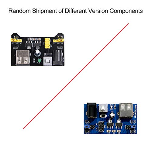 Rexqualis Electronics Component Fun Kit W/Power Supply Module, Jumper Wire, 830 Tie-Points Breadboard, Precision Potentiometer,Resistor Compatible With Arduino, Raspberry Pi, Stm32 #TOP3