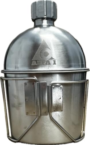 ALFA 1 GI Military Grade Stainless Steel Canteen &...