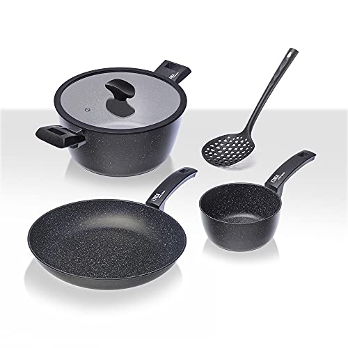 Moneta Etnea Crepera con Superficie de Piedra Antirayaduras y Revestimiento Antiadherente,...